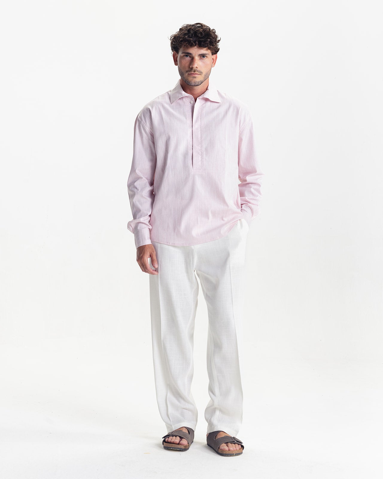 CANNES BUTTONED SHIRT - PINK