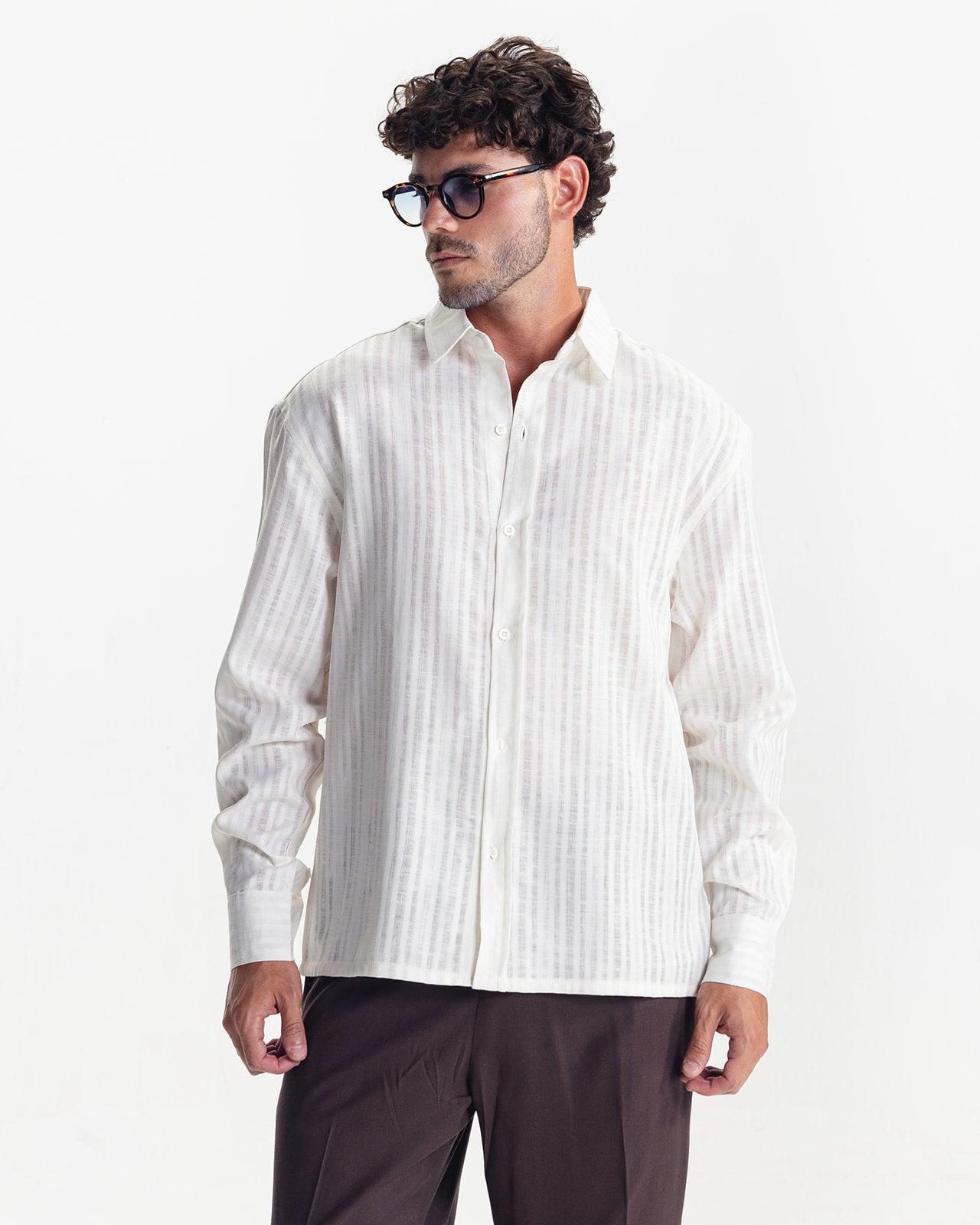MARCELLO STRIPED LINEN SHIRT