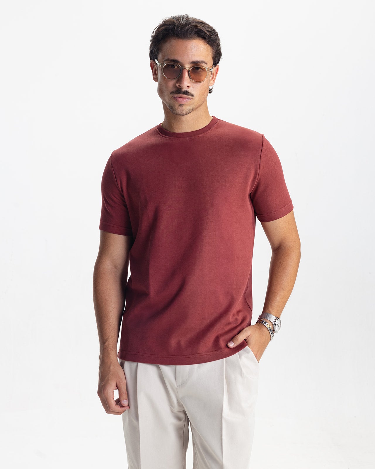 THE INITIAL T-SHIRT - VINTAGE RED
