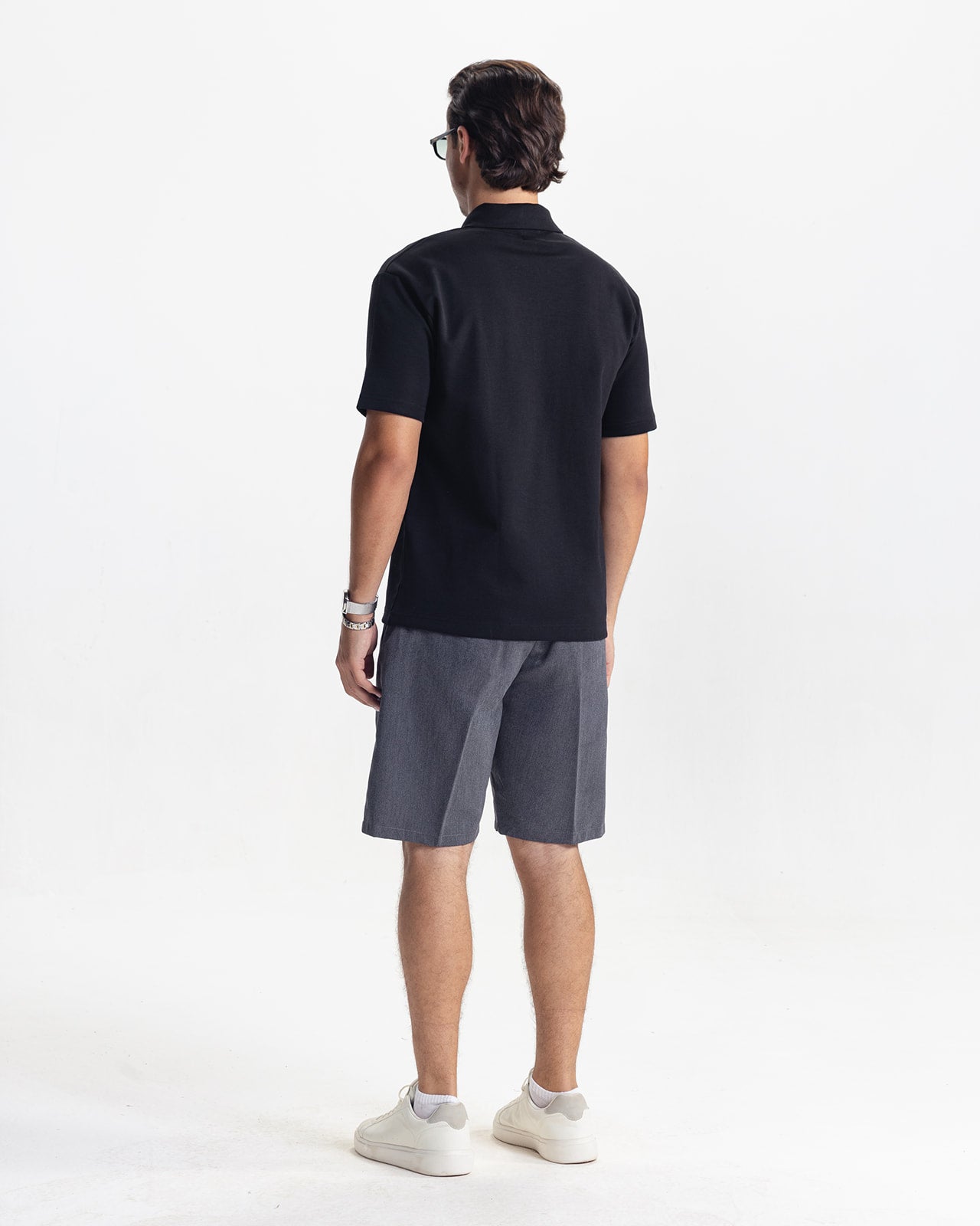 VALMONT ZIP POLO - BLACK