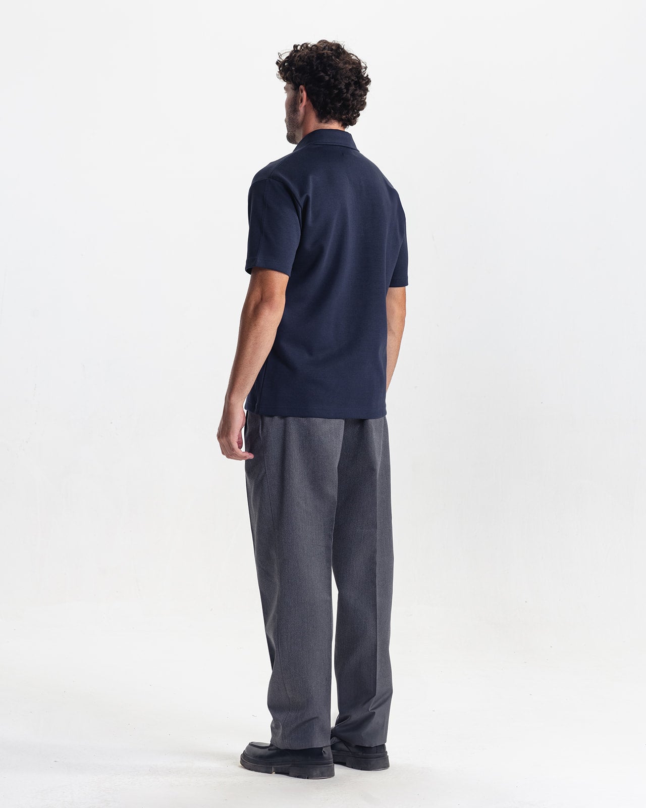 VALMONT ZIP POLO - NAVY