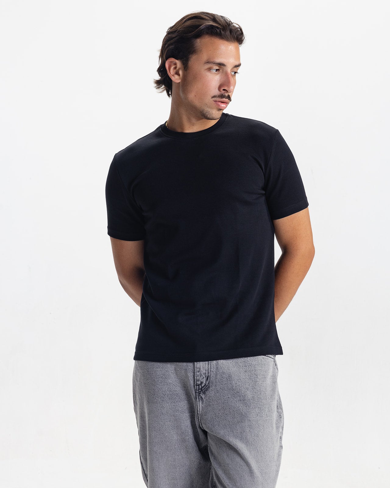 THE INITIAL T-SHIRT - BLACK