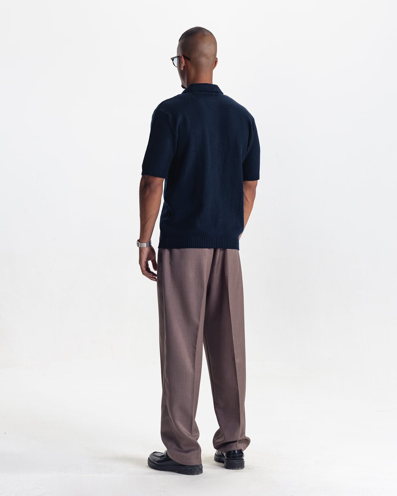 BELLAGIO KNIT POLO - NAVY
