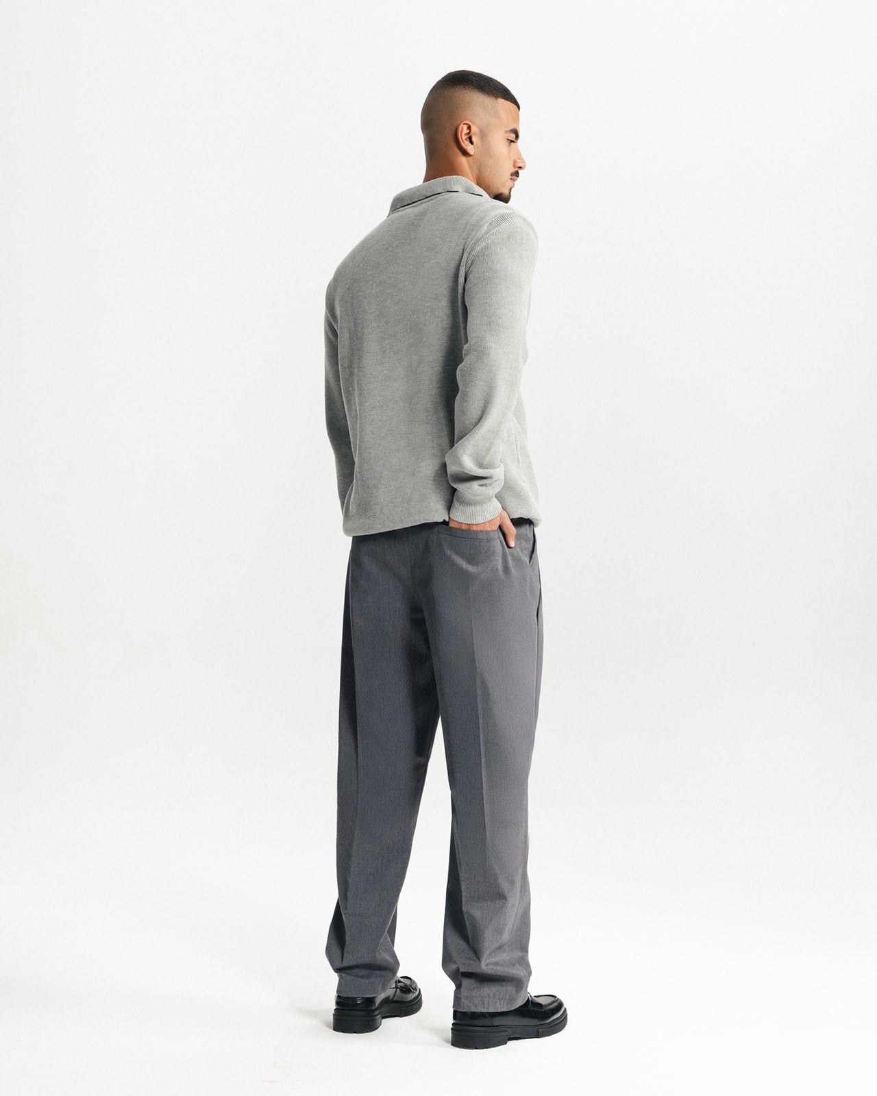 TAILORED PANTS - GREY
