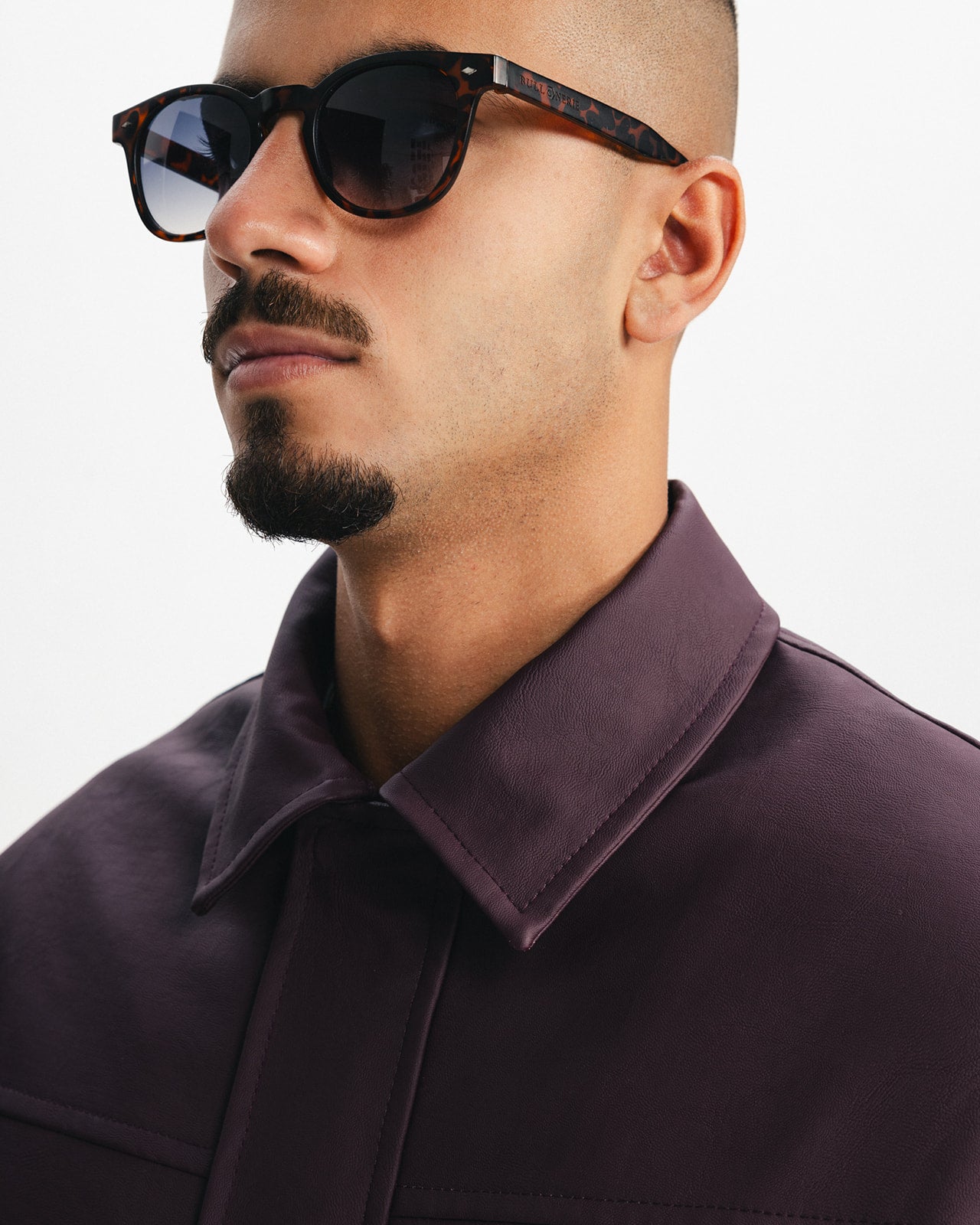 THE ESTATE LEATHER JACKET - BURGUNDY