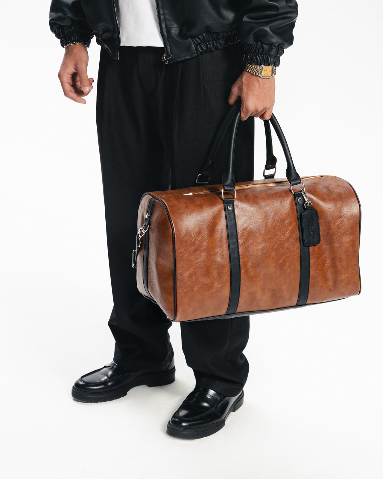 THE ORIGINAL DUFFLE - COGNAC NERO