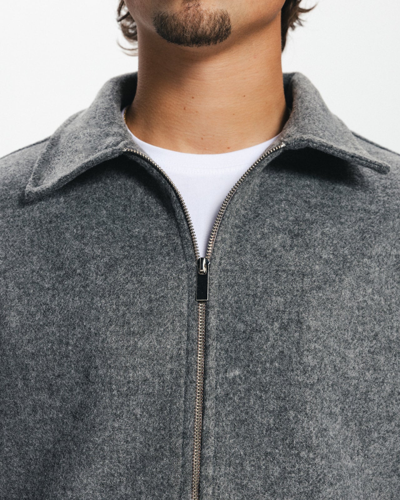 ICON WOOL JACKET - GREY