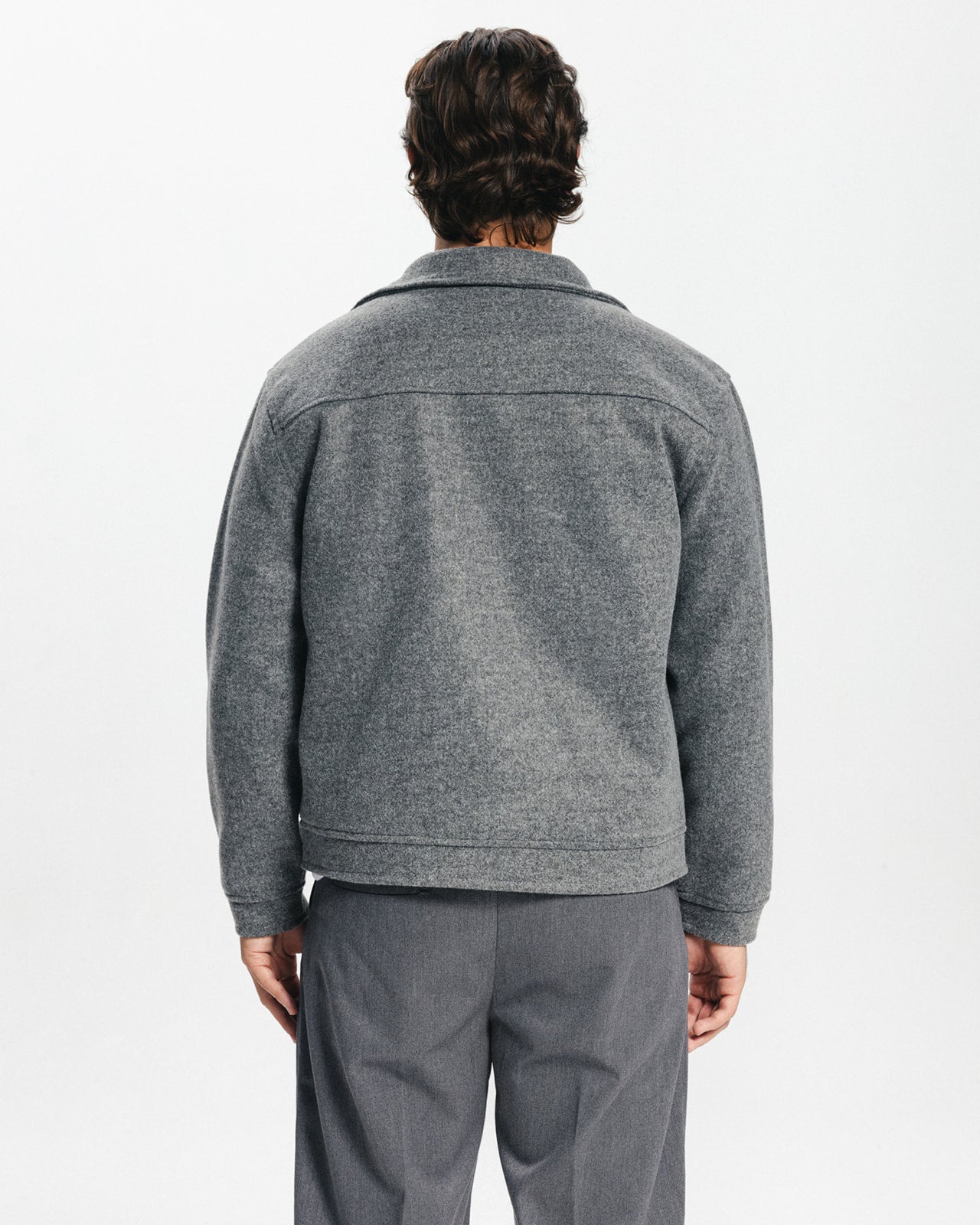 ICON WOOL JACKET - GREY