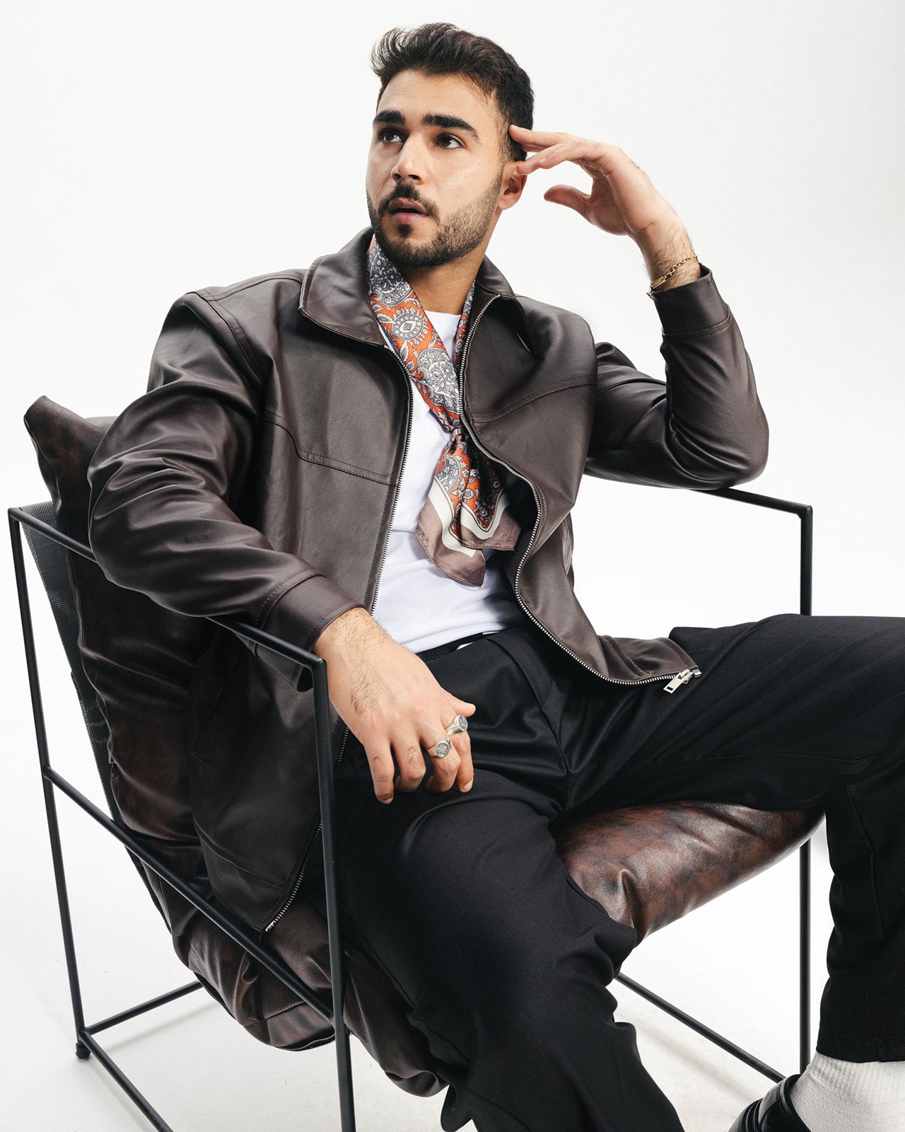 LEGACY LEATHER JACKET - BROWN