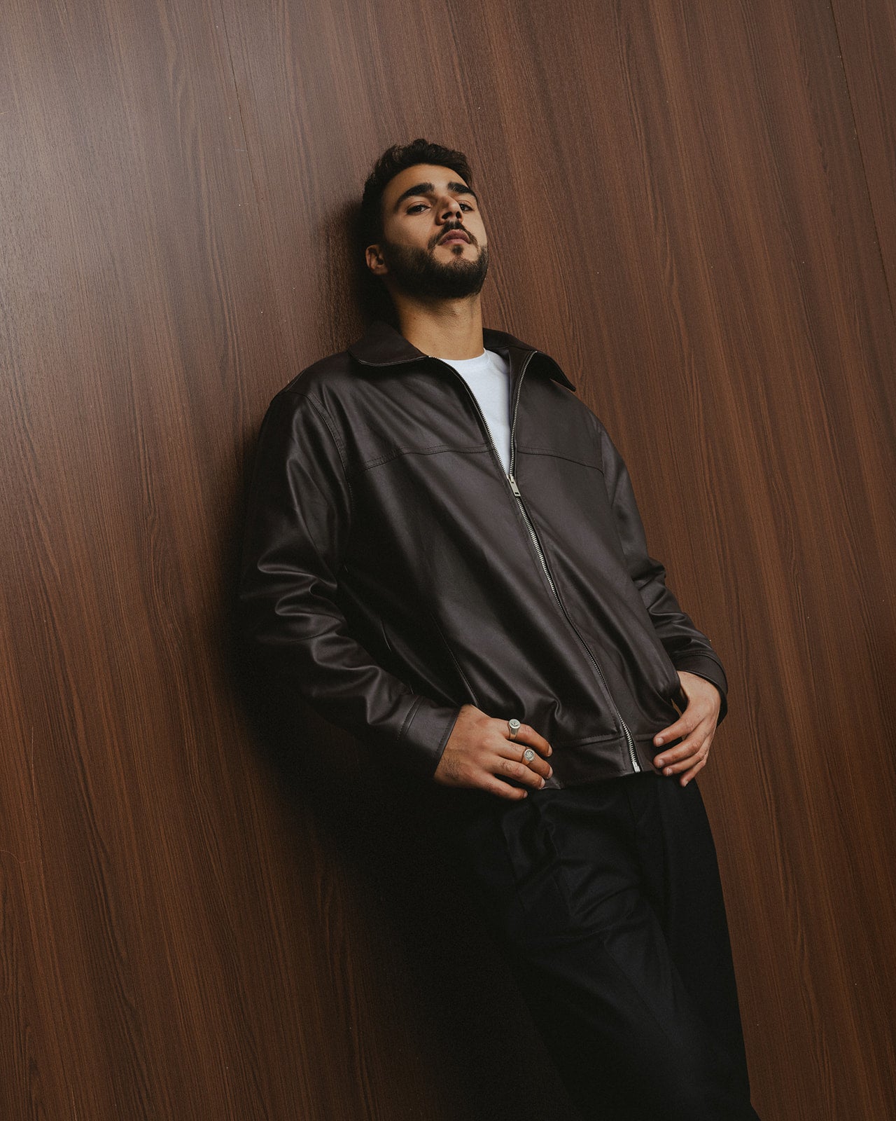 LEGACY LEATHER JACKET - BROWN