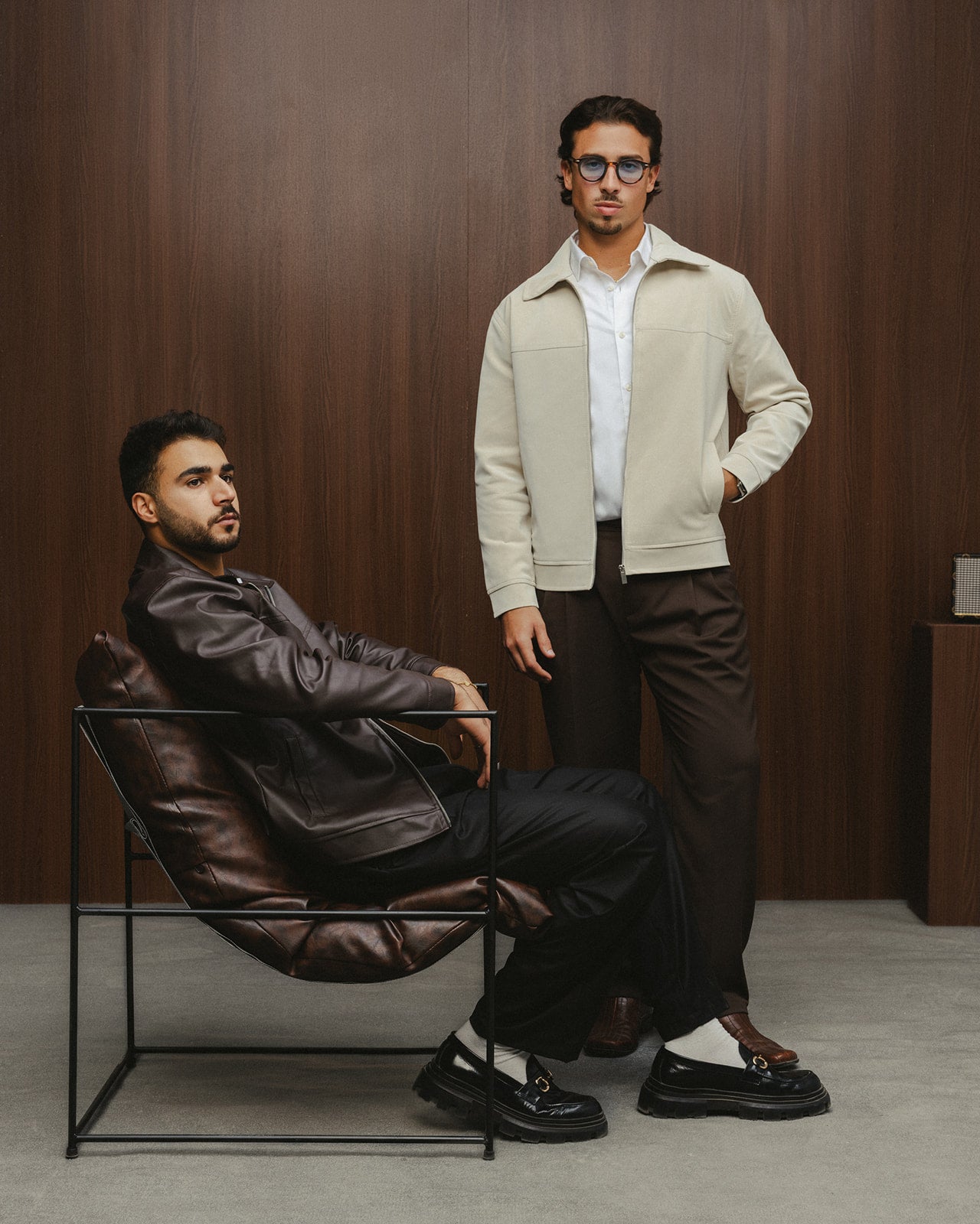 LEGACY LEATHER JACKET - BROWN