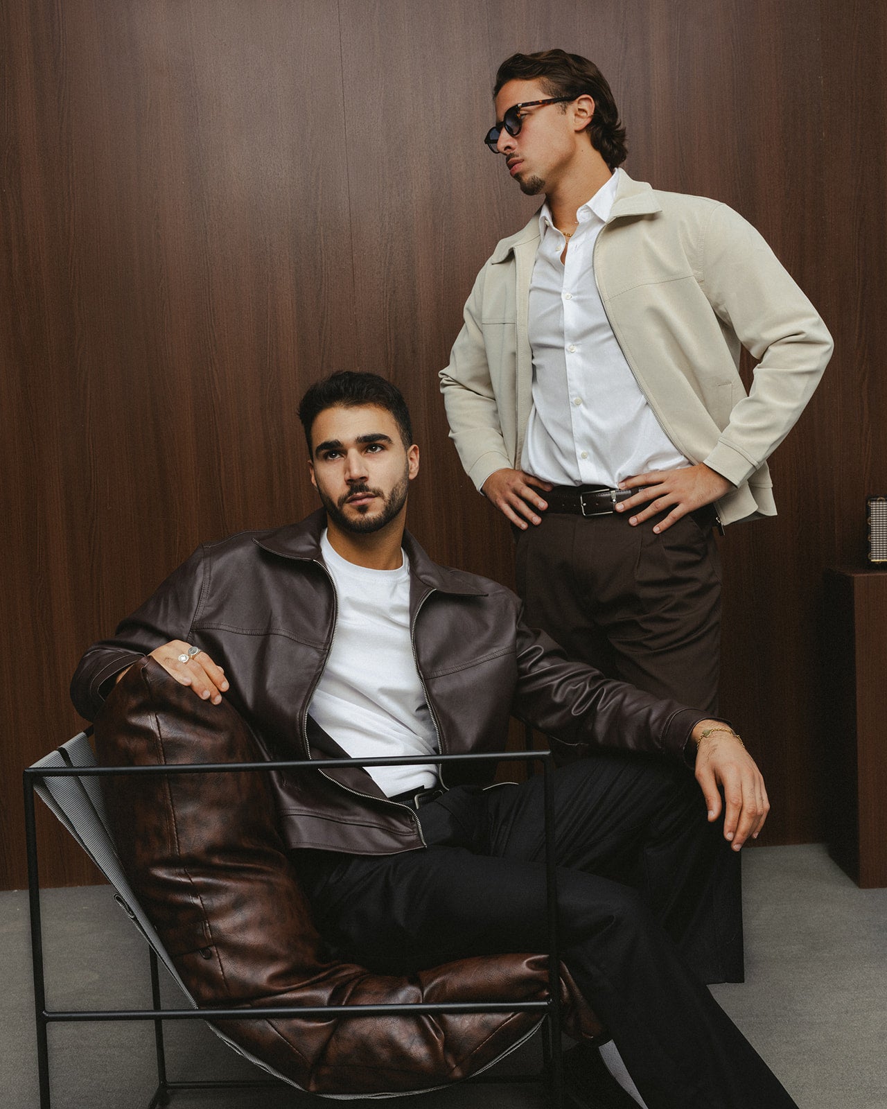 LEGACY LEATHER JACKET - BROWN