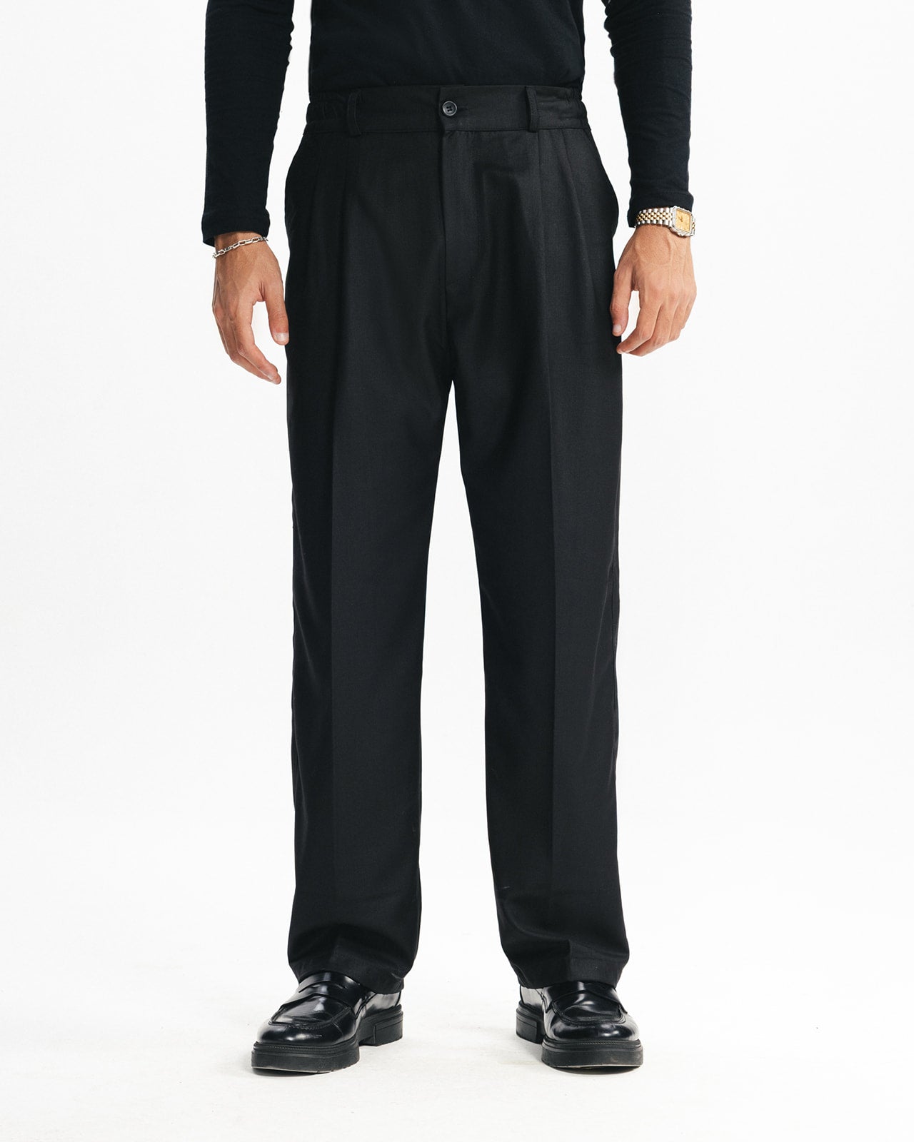 TAILORED PANTS - BLACK