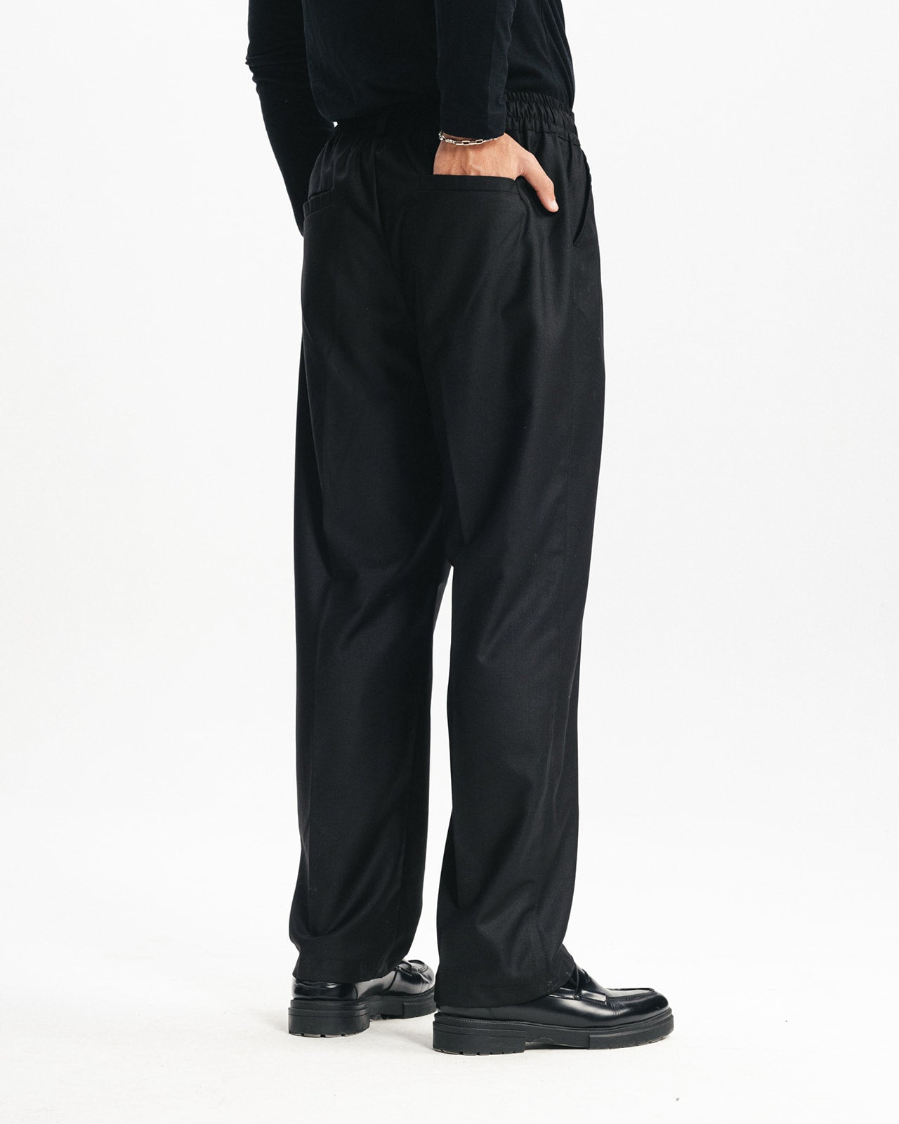 TAILORED PANTS - BLACK