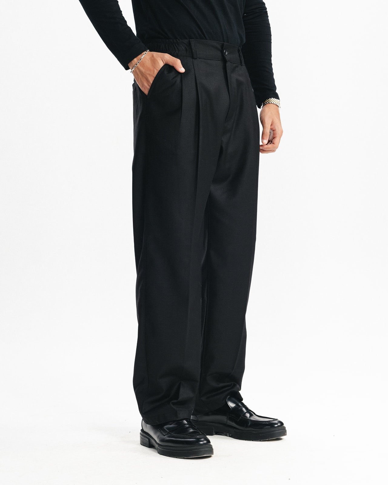 TAILORED PANTS - BLACK
