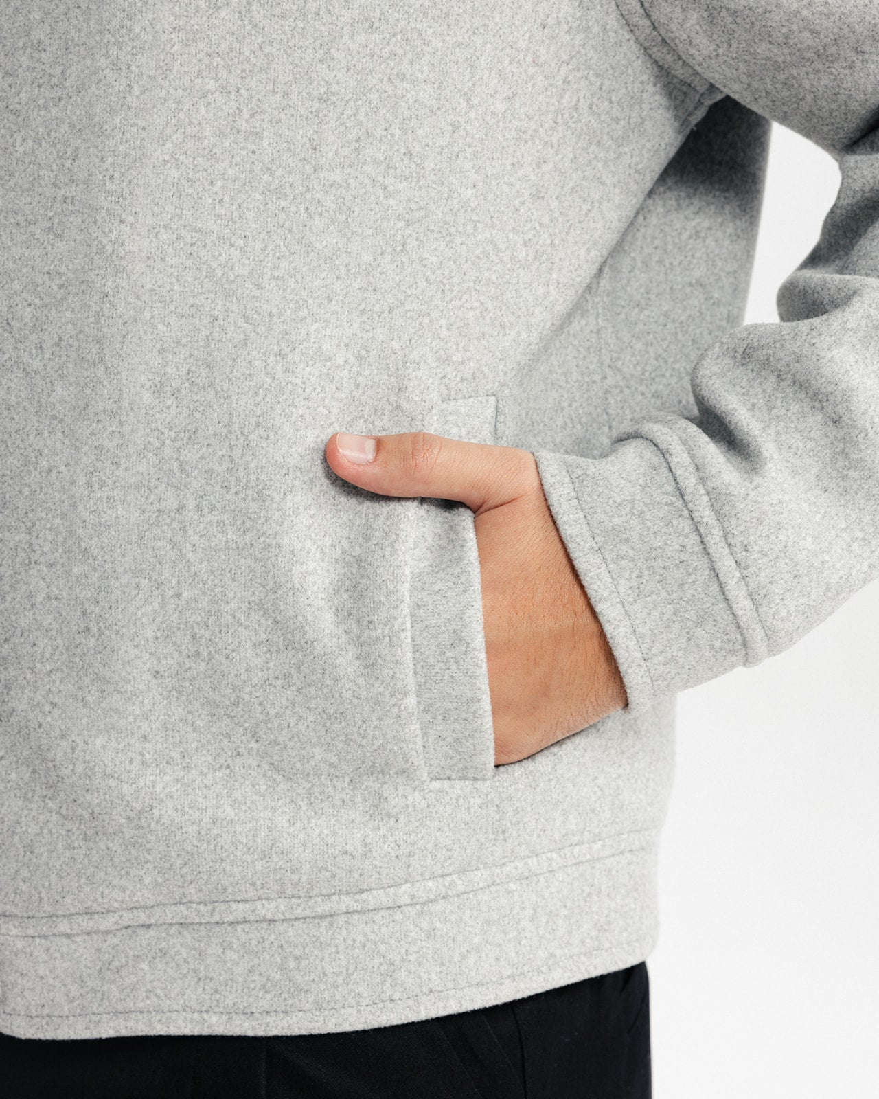 ICON WOOL JACKET - LIGHT GREY