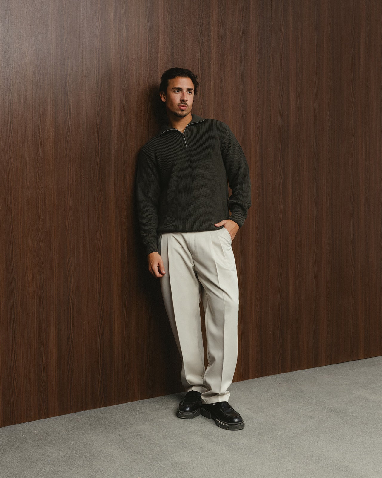 TAILORED PANTS - BEIGE