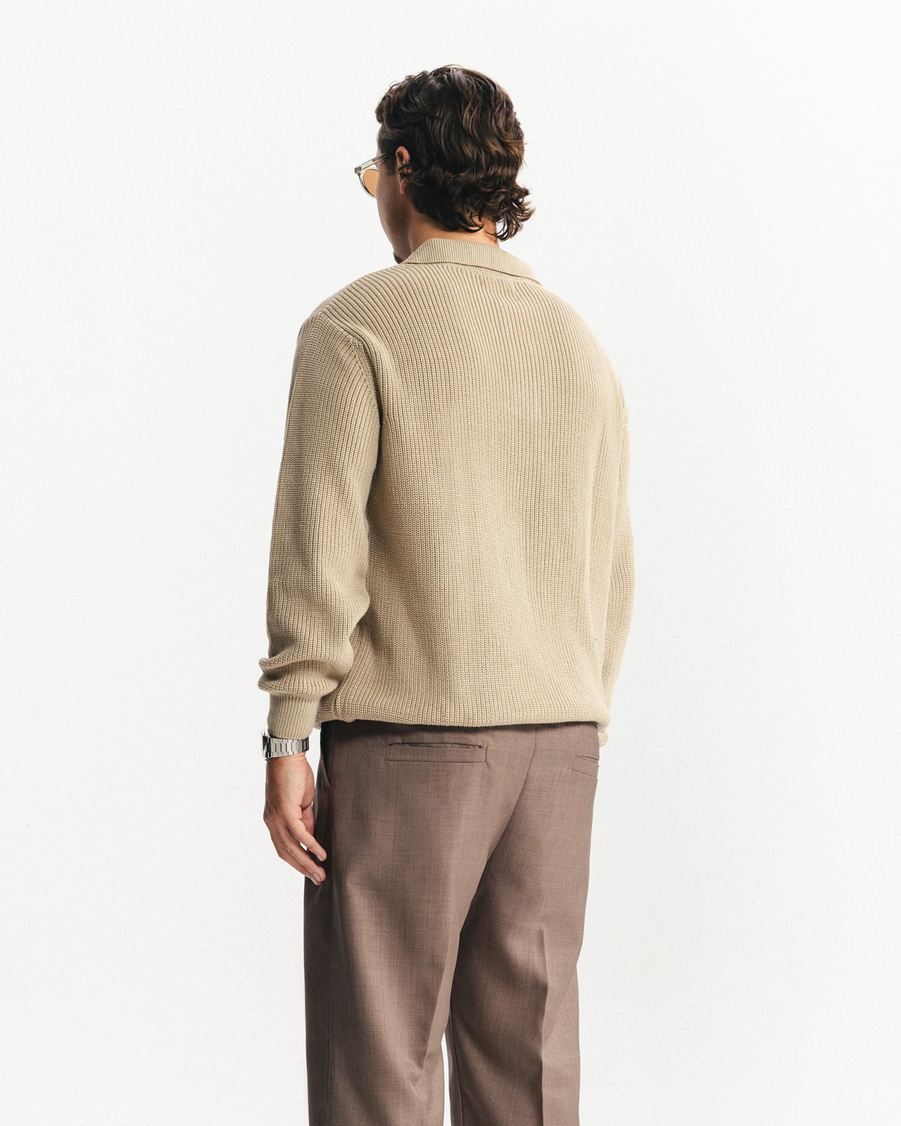 BELLAGIO KNITTED POLO - BEIGE