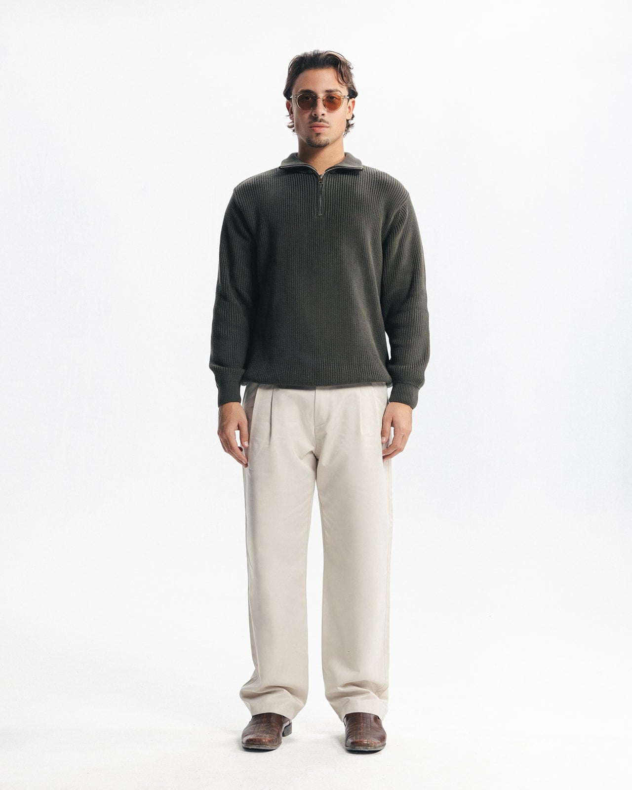 TAILORED PANTS - BEIGE