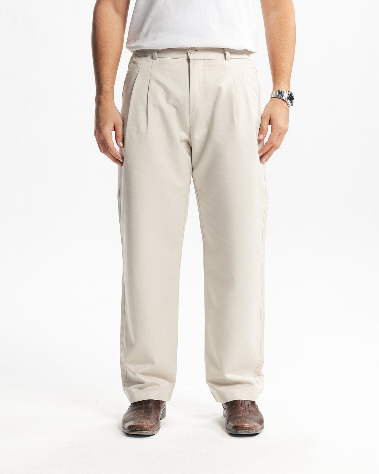 TAILORED PANTS - BEIGE