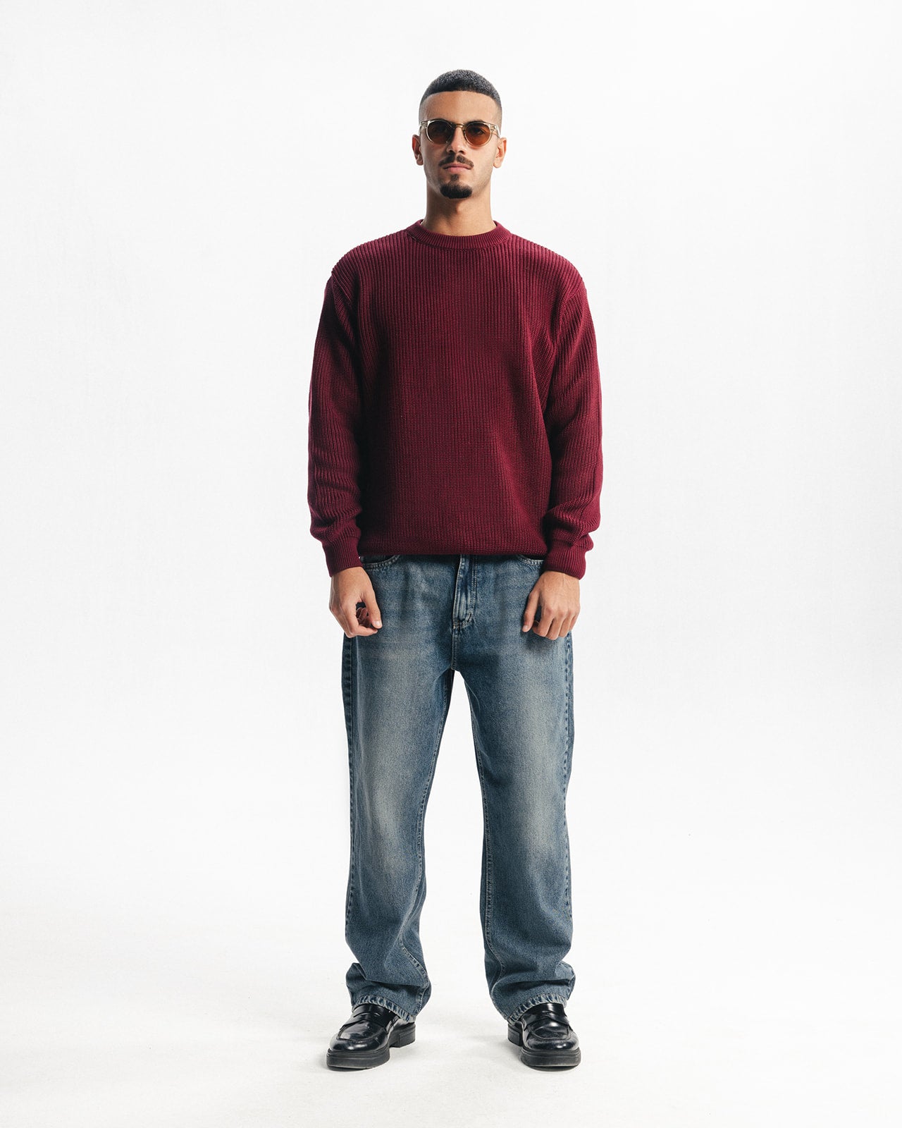 STEEL BLUE STRAIGHT JEANS