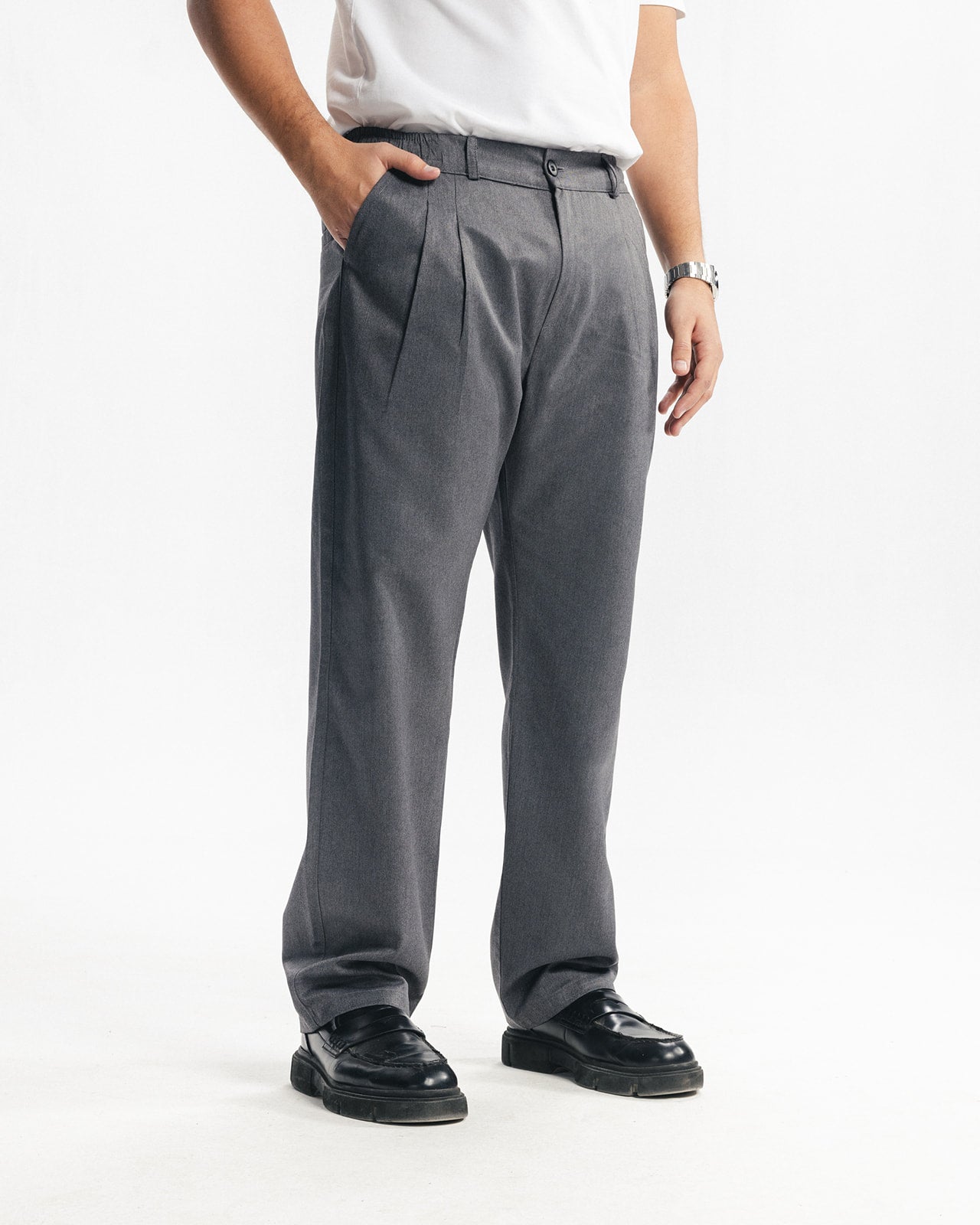 TAILORED PANTS - GREY