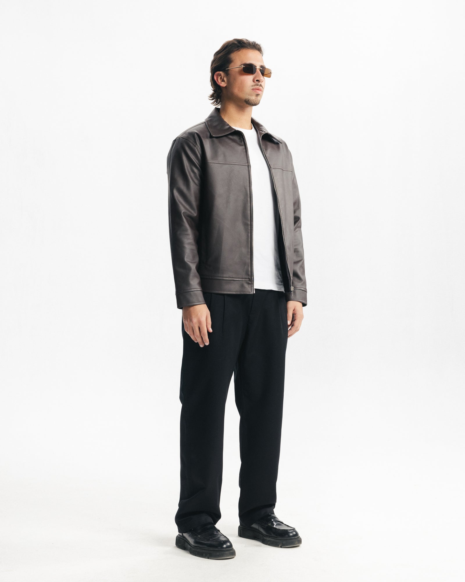 LEGACY LEATHER JACKET - BROWN