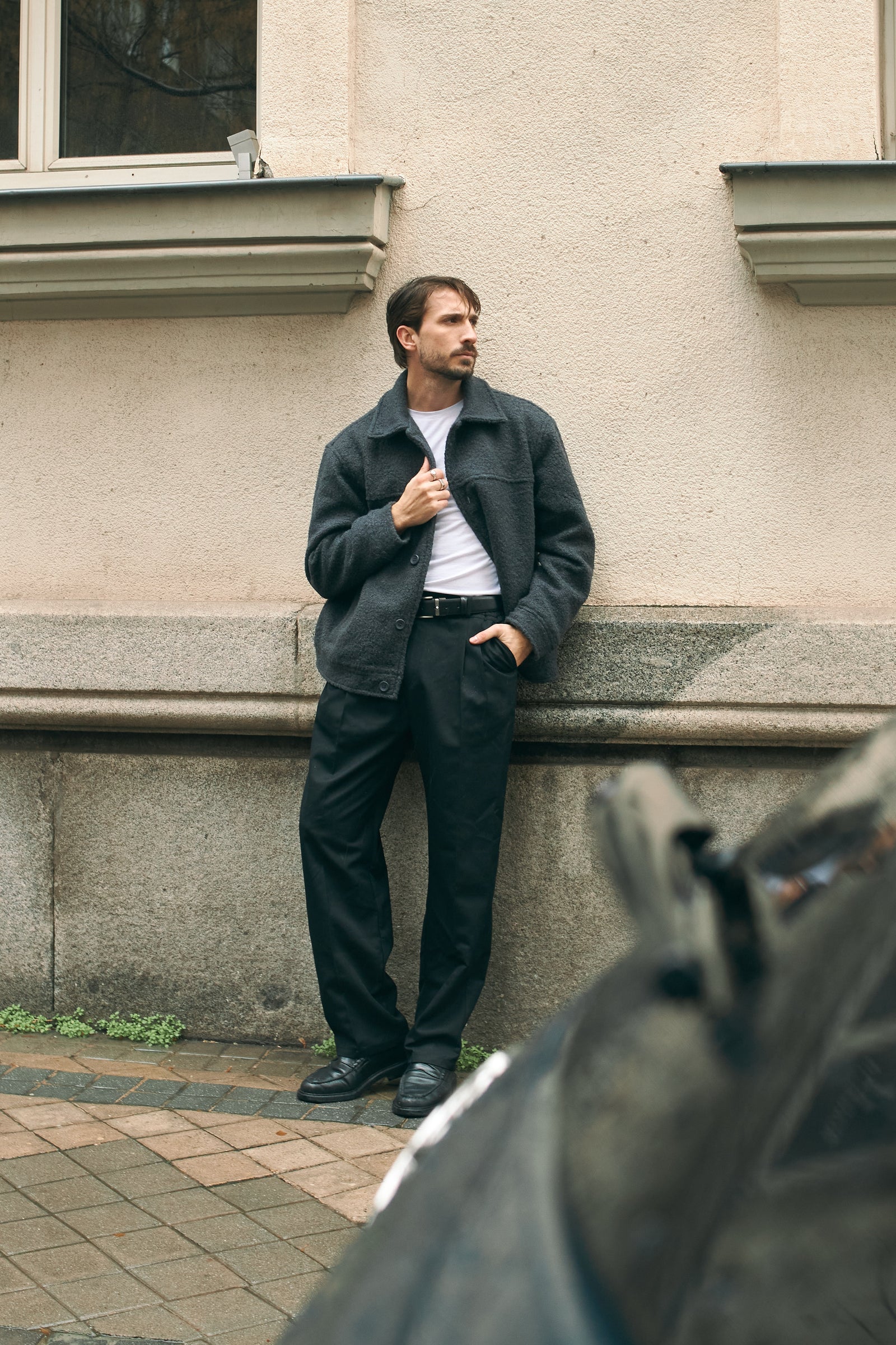 TAILORED PANTS - BLACK