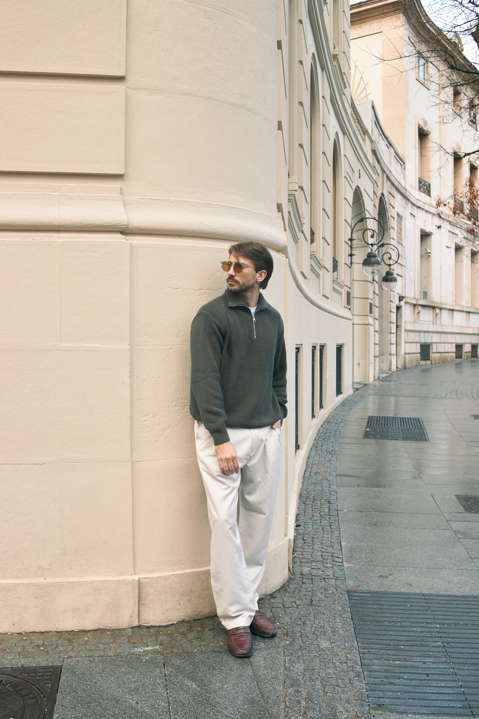 TAILORED PANTS - BEIGE