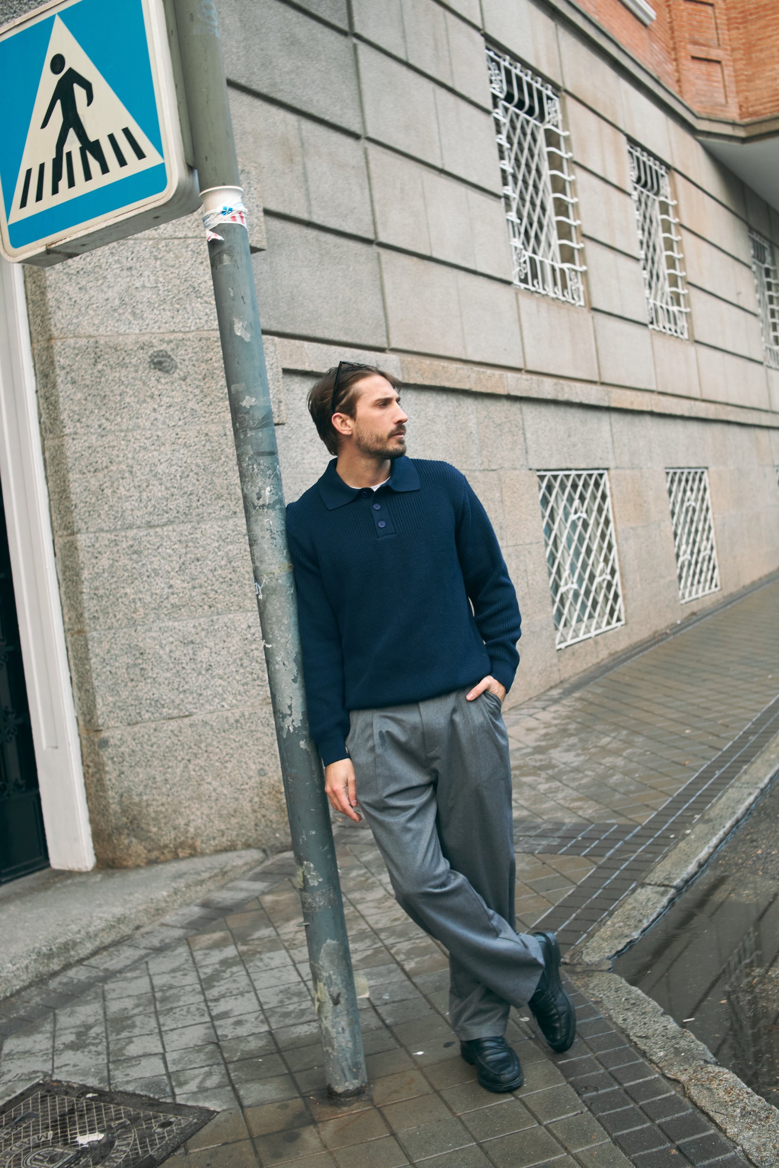 TAILORED PANTS - GREY