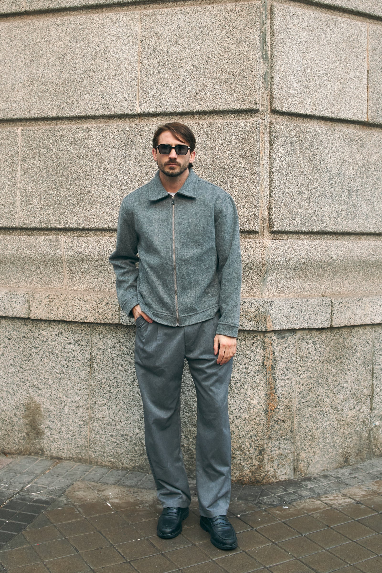 TAILORED PANTS - GREY