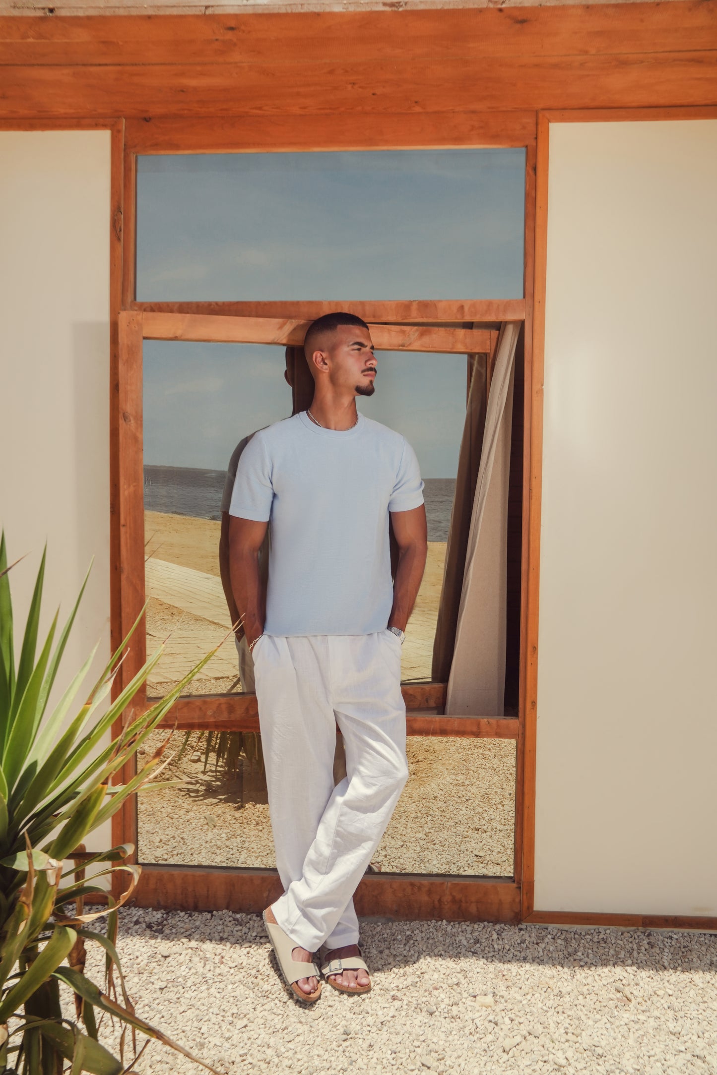 LINEN PANTS - WHITE