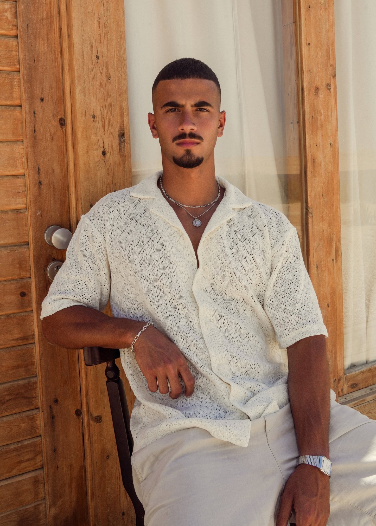 THE CROCHET SHIRT - WHITE