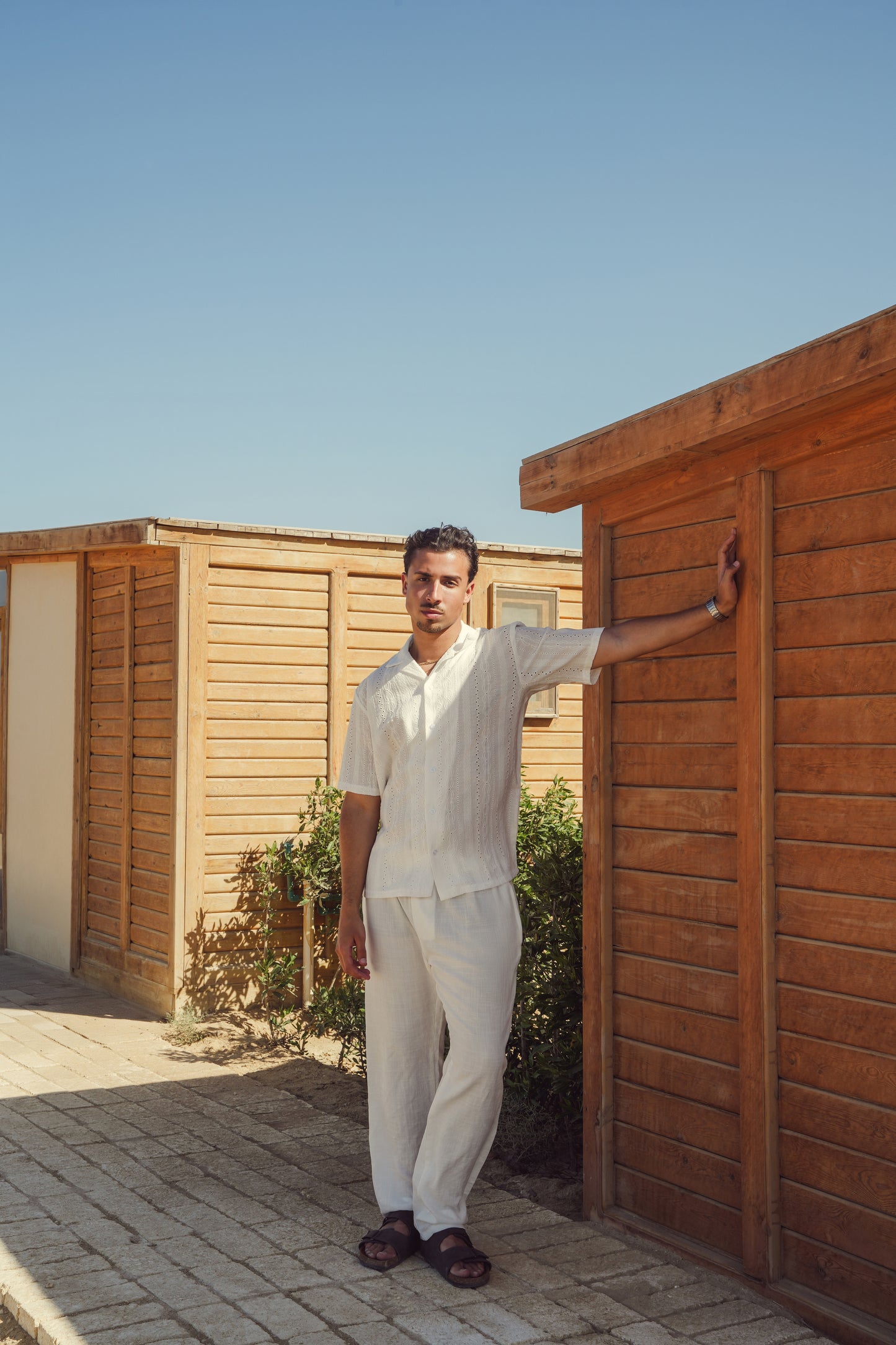 LINEN PANTS - WHITE