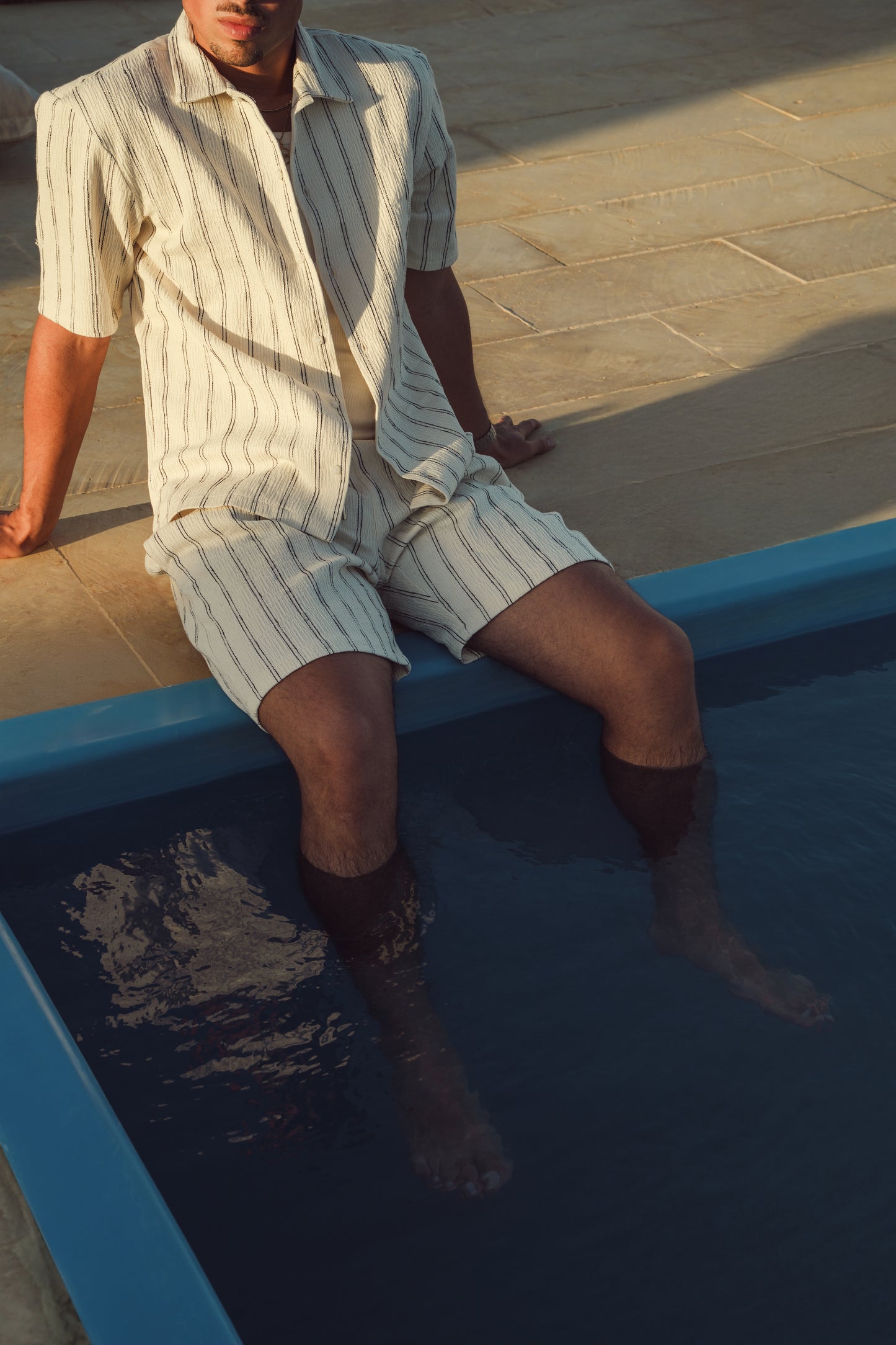 THE RIVIERA STRIPED SHORTS