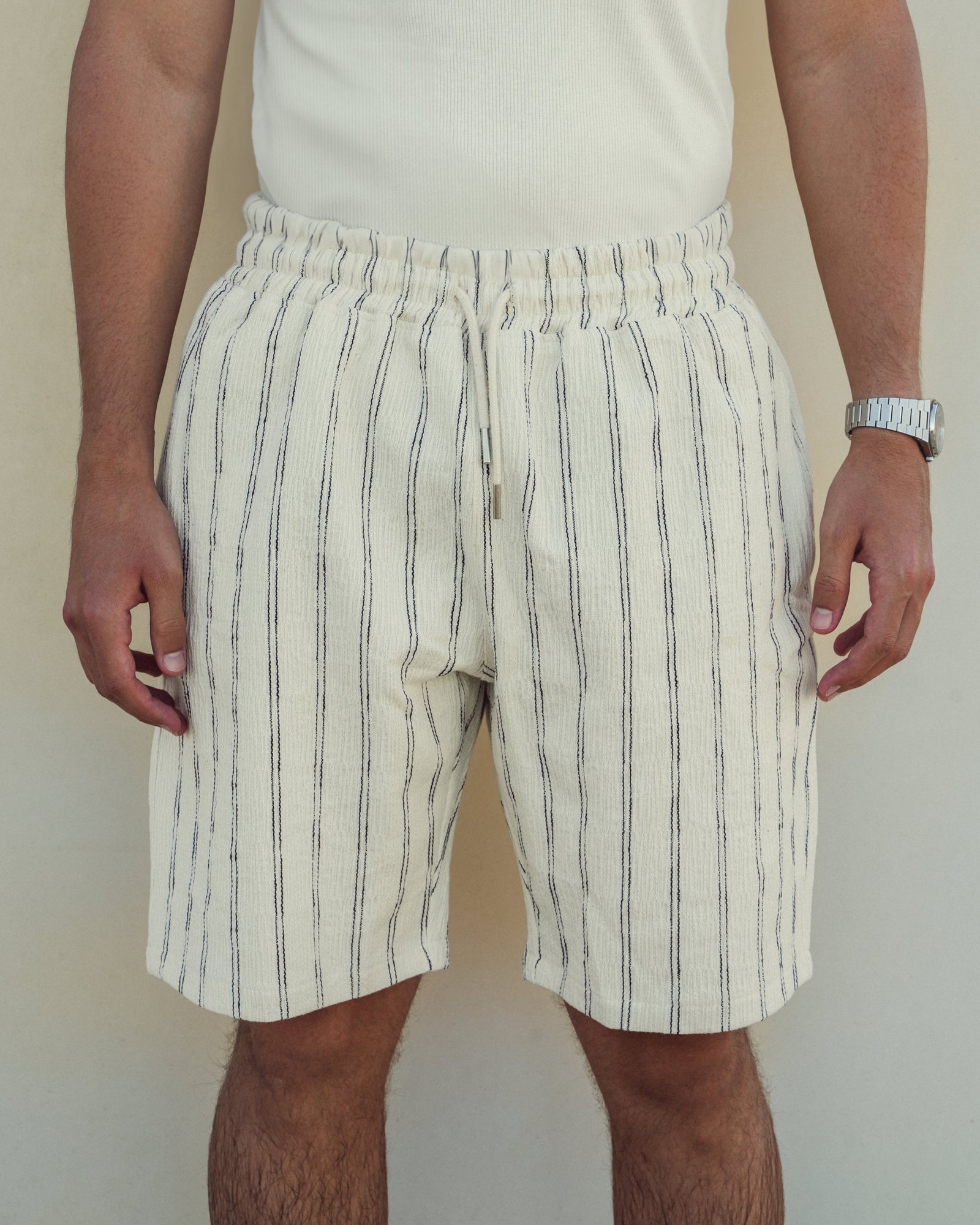 THE RIVIERA STRIPED SHORTS