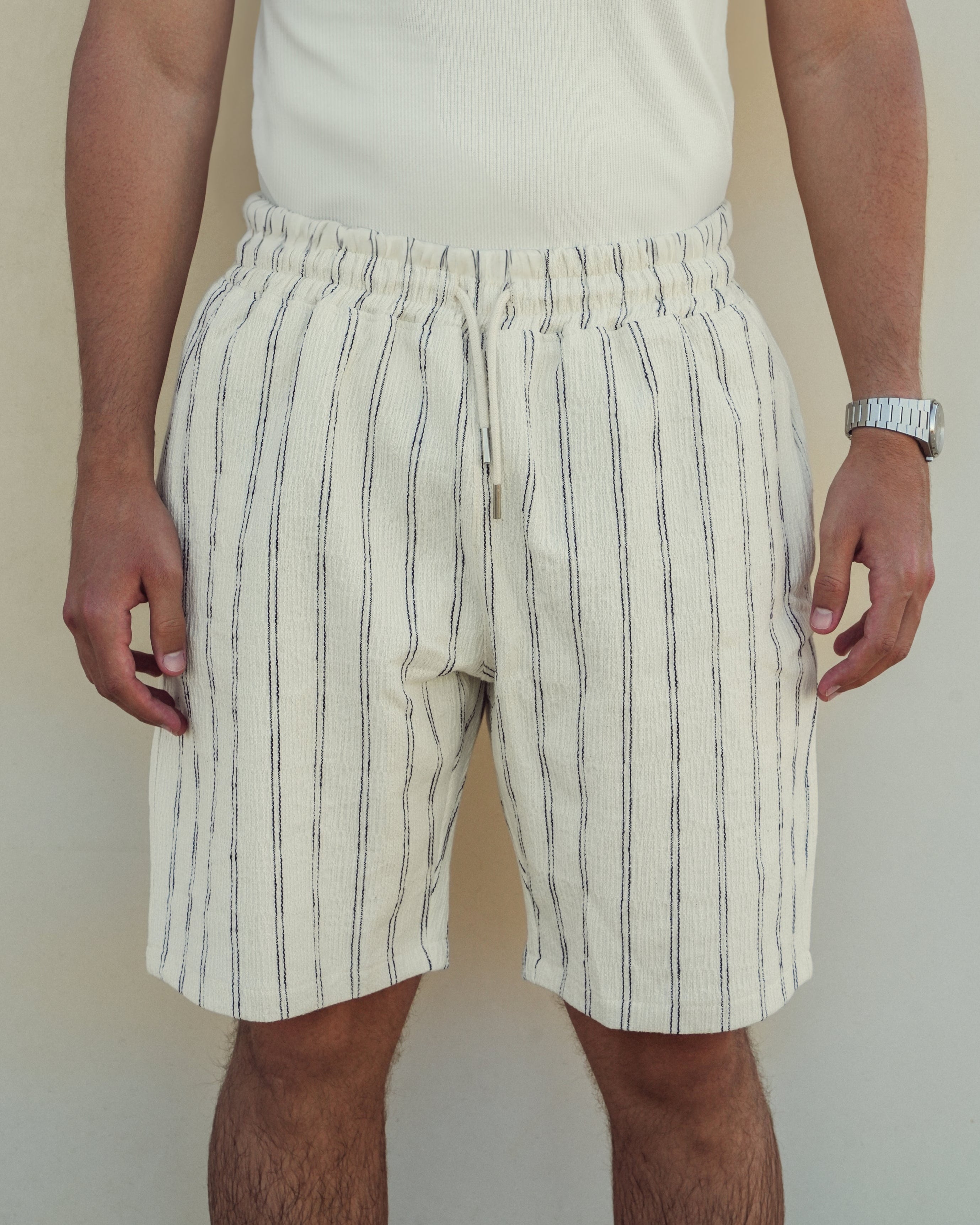 THE RIVIERA STRIPED SHORTS