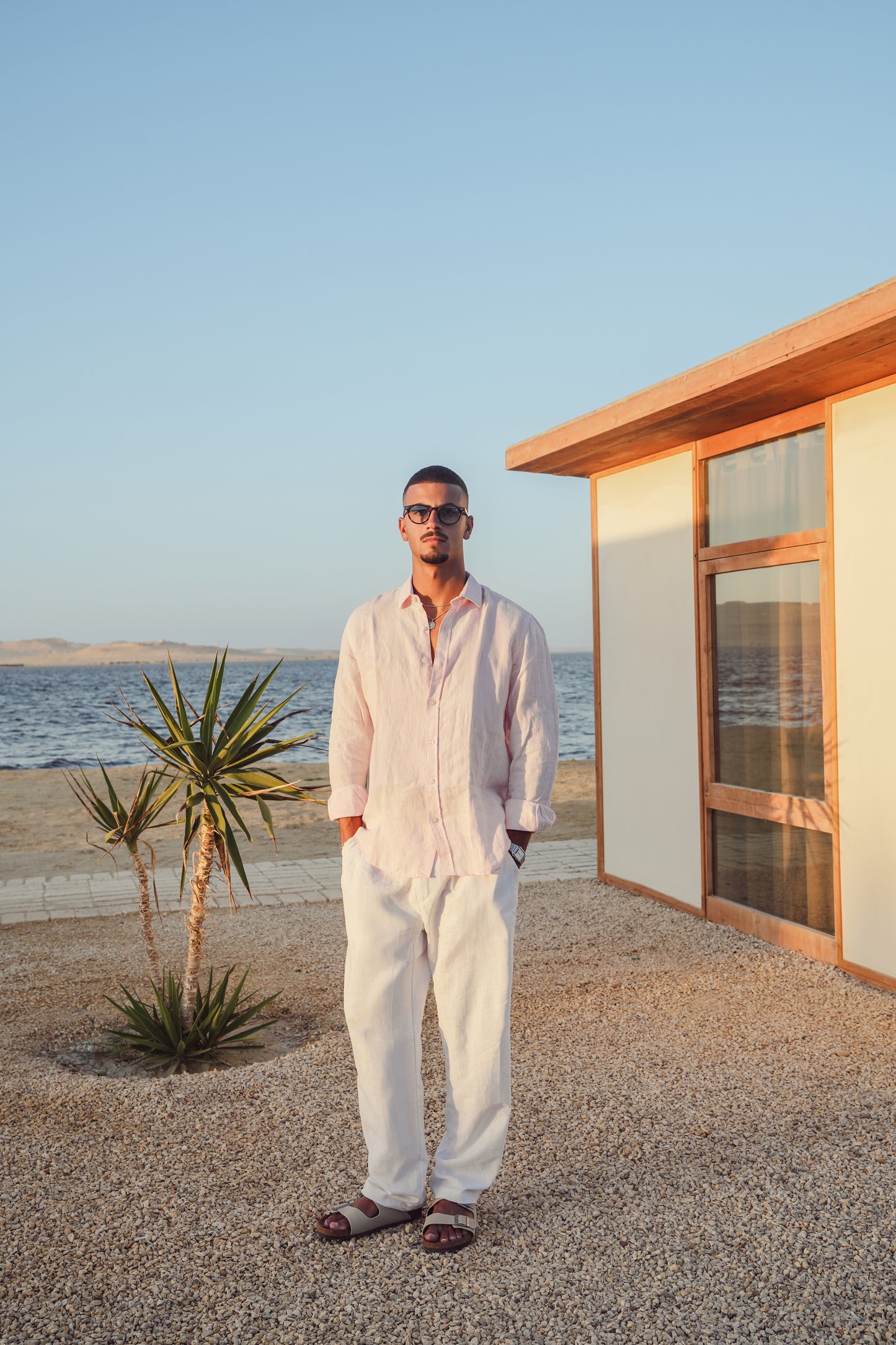 LINEN PANTS - WHITE