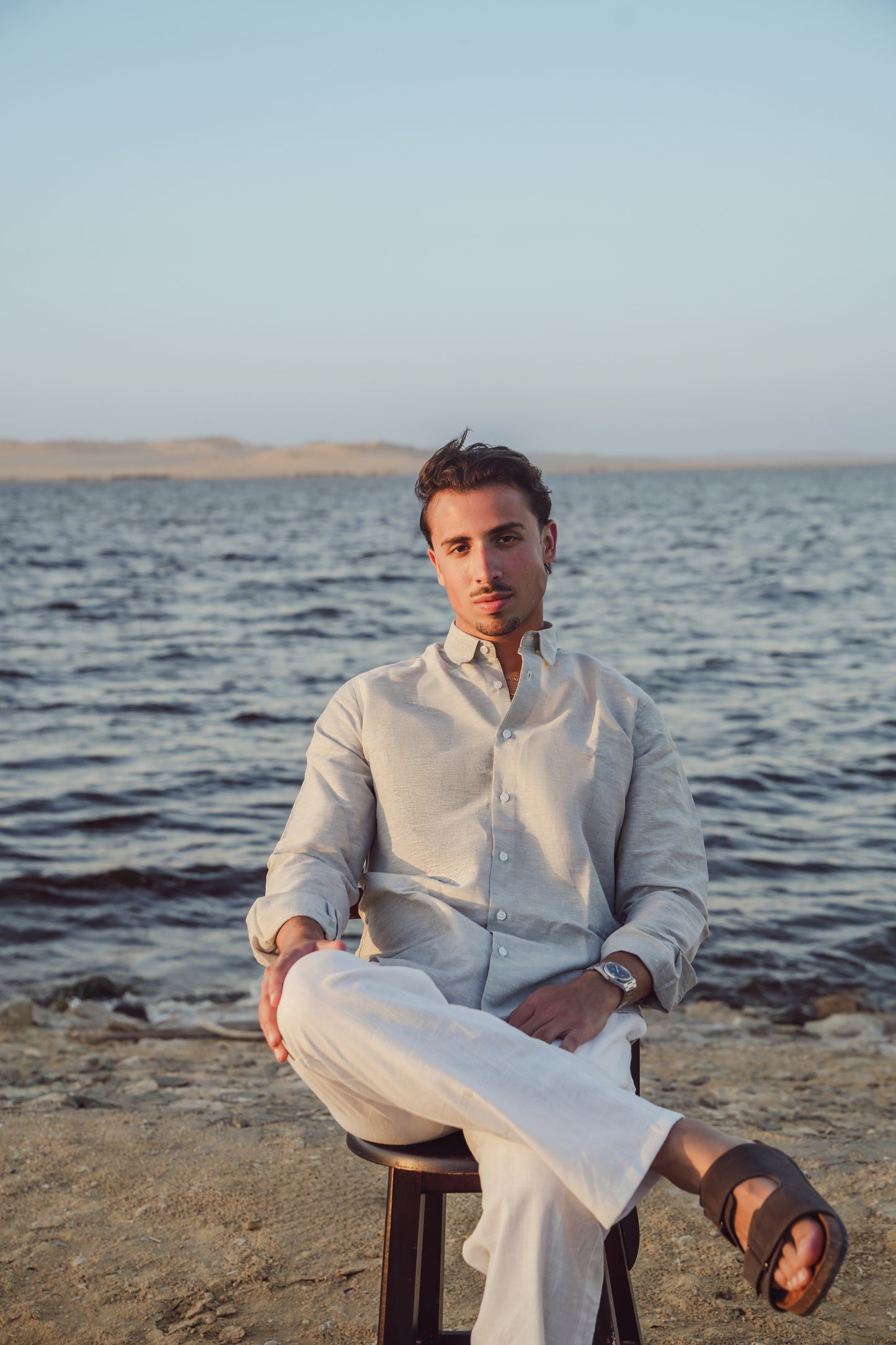 LINEN SHIRT - MINT