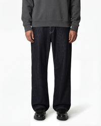 RAW DENIM STRAIGHT JEANS