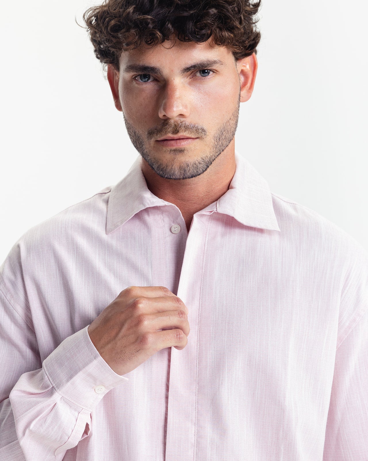 CANNES BUTTONED SHIRT -  PINK