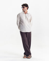 KINGSLEY LINEN SHIRT- CREAM