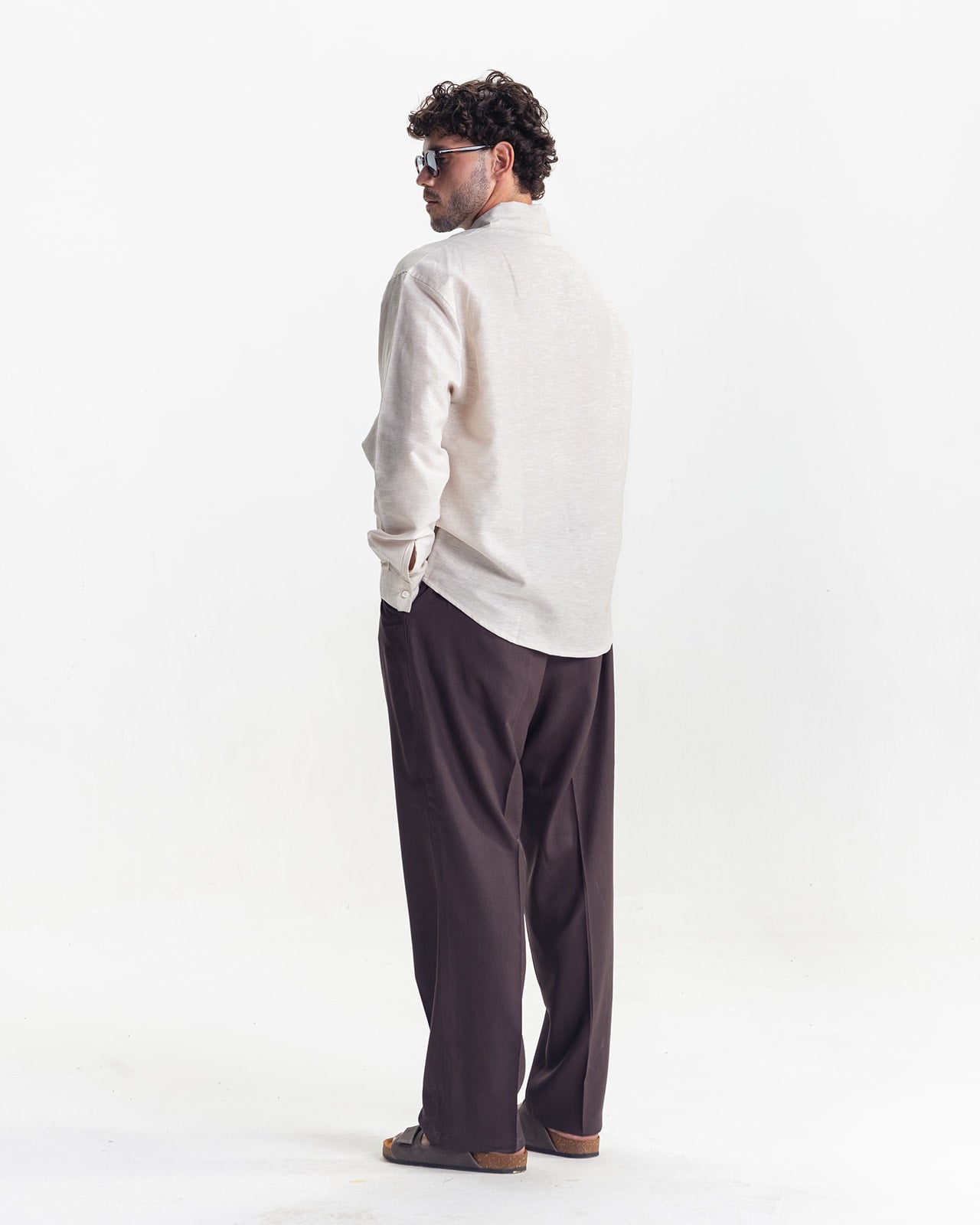 KINGSLEY LINEN SHIRT- CREAM