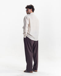 KINGSLEY LINEN SHIRT- CREAM