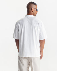 PLEATED SHIRT - WHITE