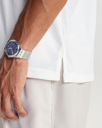 PLEATED SHIRT - WHITE