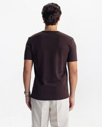 HENLEY TEE - BROWN