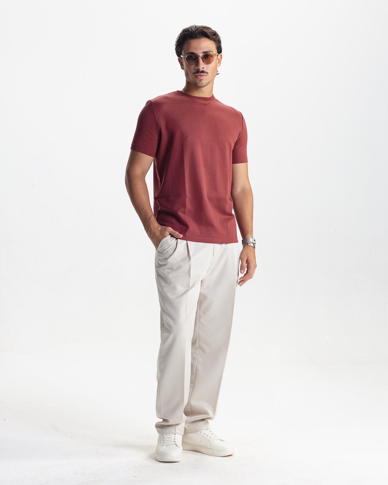 THE INITIAL T-SHIRT - VINTAGE RED