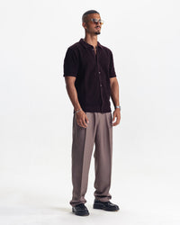 RIVIERA KNIT CARDIGAN - BURGUNDY