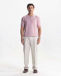 BELLAGIO KNIT POLO  - ROSE